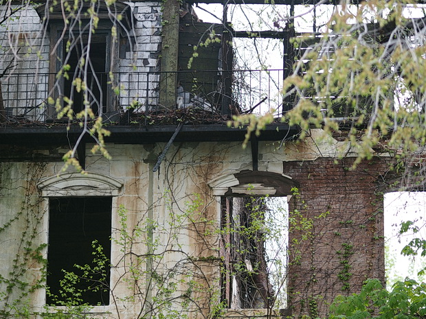 The abandoned townhouses of Admiral's Row, Brooklyn Navy Yard, Brooklyn, New York
