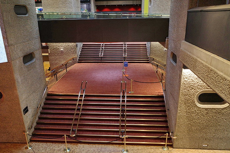 Empty floors, open spaces and unused stairs: a look around a deserted Barbican Centre - in photos 