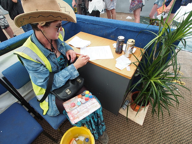 The Job Centre at Boomtown Fair 2015, Winchester, England, August 2015