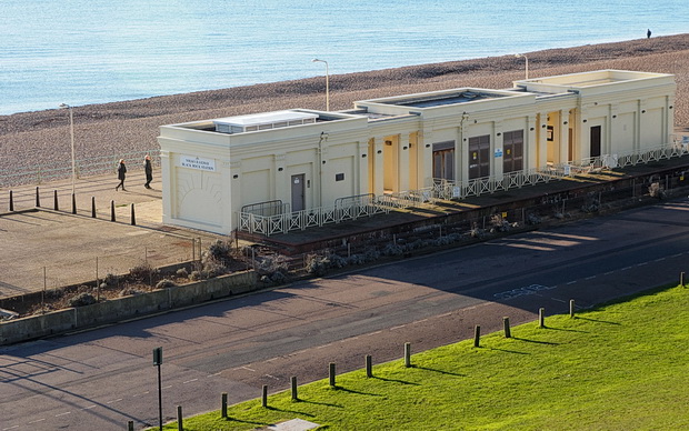 Brighton street scenes, pier, architecture and graffiti, East Sussex, UK, December 2014