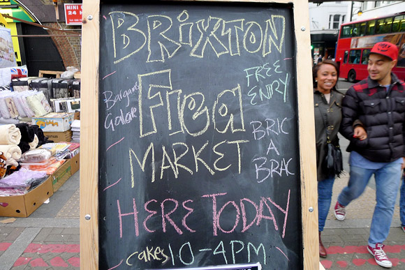 Brixton Flea Market, Saturdays on Brixton Station Road, Brixton London SW9