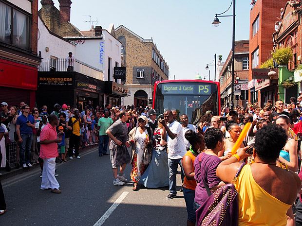 The Olympic torch comes to Brixton, Thursday, 26th July 2012