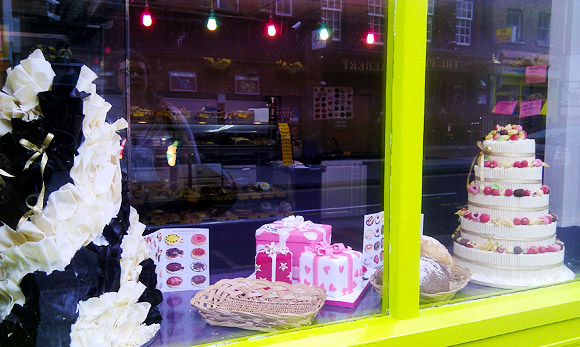 A formidable cake display, Coldharbour Lane, Brixton