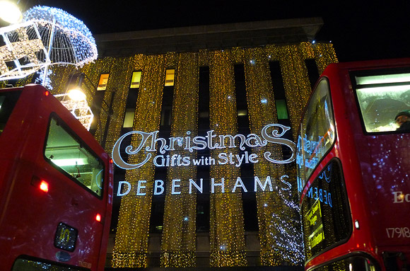 Oxford Street Christmas lights turn on - in ruddy November, FFS