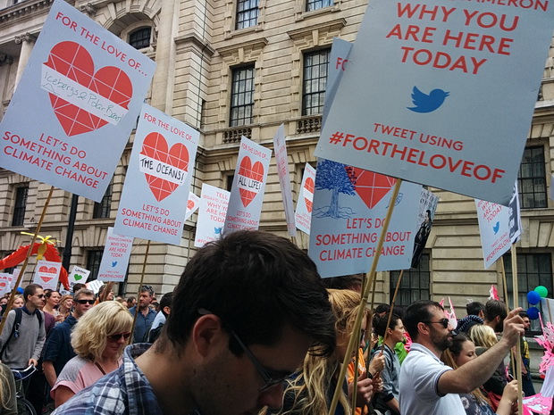 Photos of the People's Climate Change march, Sunday 21st September 2014,  central London
