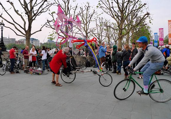 A right royal Critical Mass bike ride, London