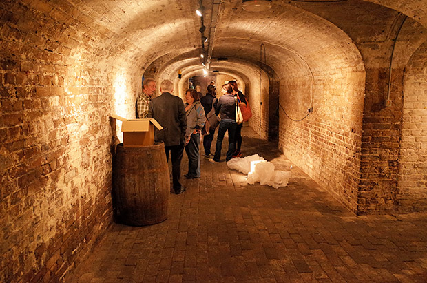 Crypt Gallery. St Pancras, ShoShoShow Sculpture Exhibition, July 2014, London