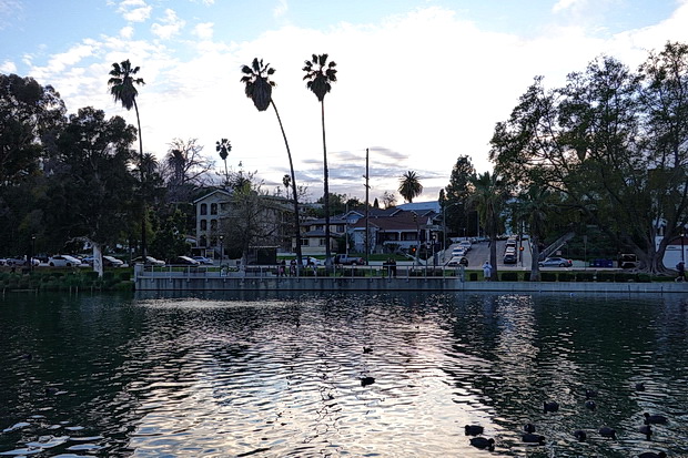 In photos: Echo Park, Los Angeles in the dying light of day