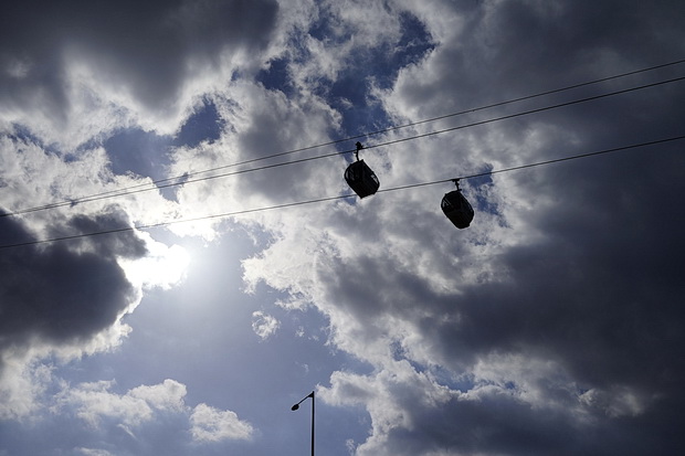 Cable car across London - a return to the Emirates Air Line in East London, June 2016