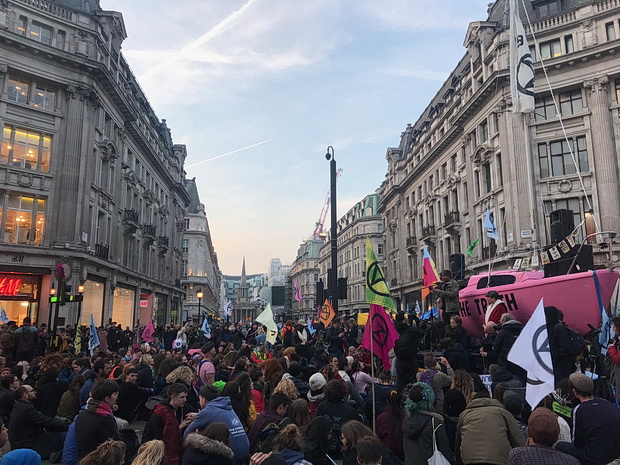 More photos of today's Extinction Rebellion direct action in central London, 15th April 2019