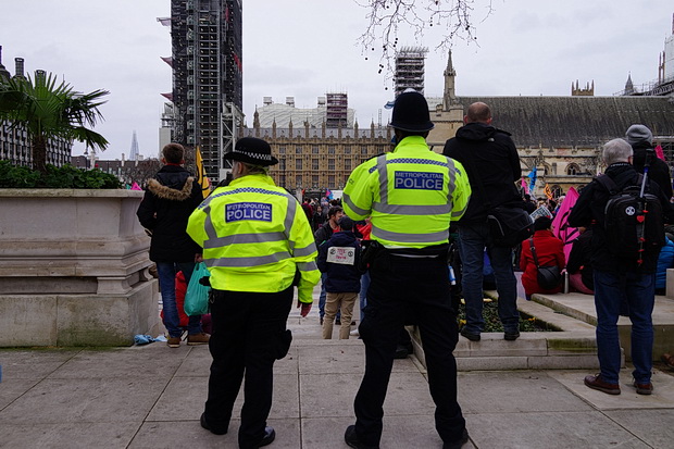In photos: Extinction Rebellion protest in Parliament Square, London, Sat 22nd Feb 2020