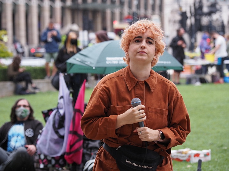 In photos: Extinction Rebellion in Trafalgar Square, London, 2nd September 2020