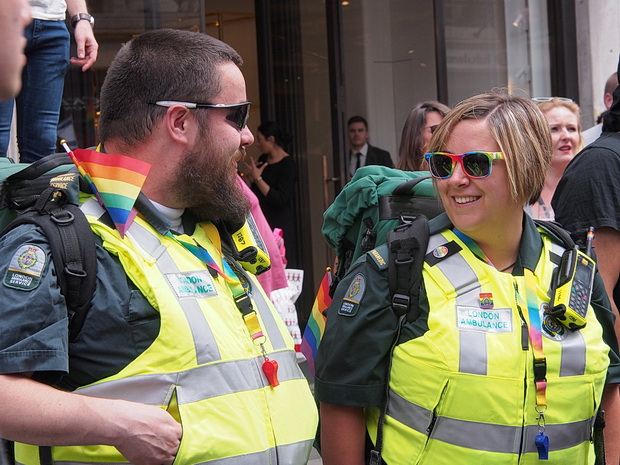 London Gay Pride 2017: faces, street scenes and smoke bombs, Saturday 8th July 2017