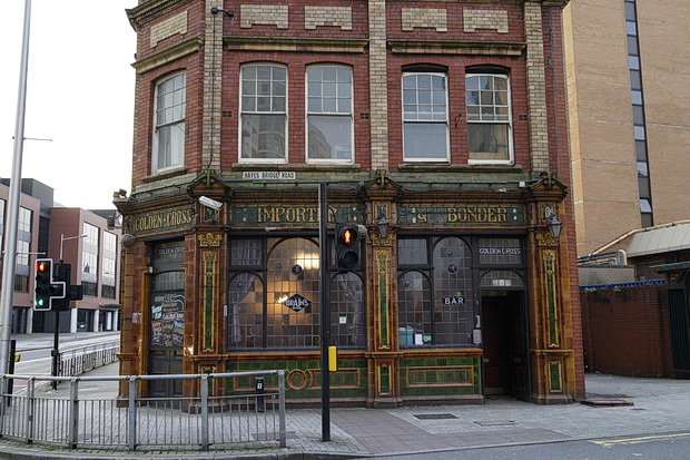 Glazed tiles, Grade II listing and drag acts: the wonderful Golden Cross pub in Cardiff