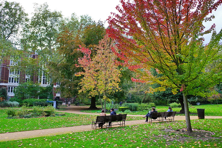 In photos: Gordon Square park, Bloomsbury, central London