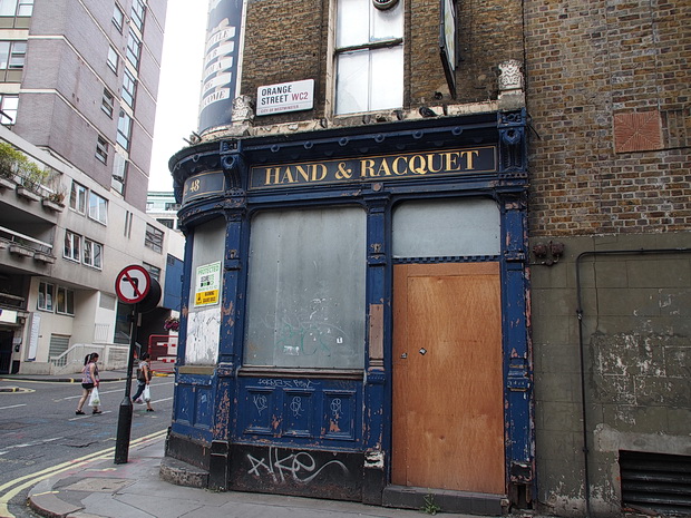 The Hand and Racquet pub in London disgracefully rots away, three years after the Free School was evicted.  Photos from July 2014