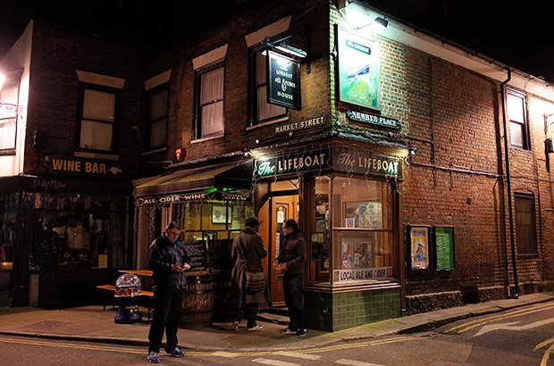 A return to the magnificent Lifeboat Inn, Market Street, Margate, Kent, January 2014