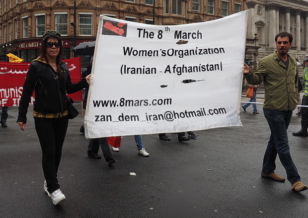 London Mayday march and rally to Trafalgar Square, London, Thursday 1st May 20124