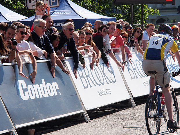 Sat 8th June 2013, London Nocturne with Penny Farthing races, folding bike dashes and pro cycling races