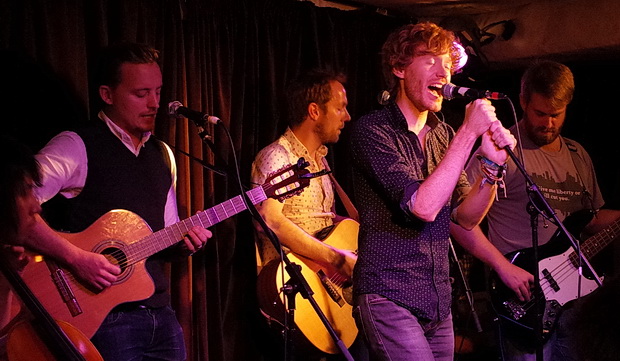 The Lost Cavalry showcase new material at intimate gig at the The Harrison folk night, London, August 2015