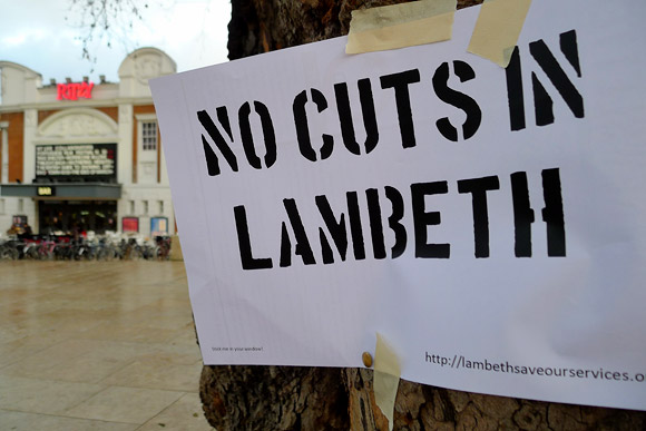 Strike day in Lambeth - Brixton Windrush Square scenes