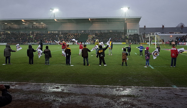 Newport County sweep aside Plymouth Argyle on a dark and miserable Boxing Day afternoon,  Rodney Parade, Newport, Wales, 26th December 2014