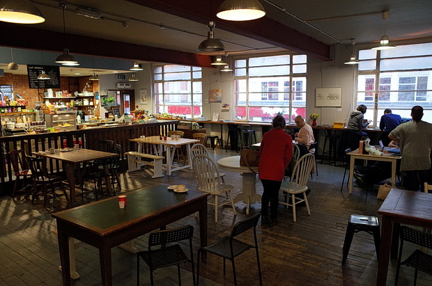 The Old Cafe opens in the former premises of Ray's Jazz Cafe in Foyles, Charing  Cross Road, London