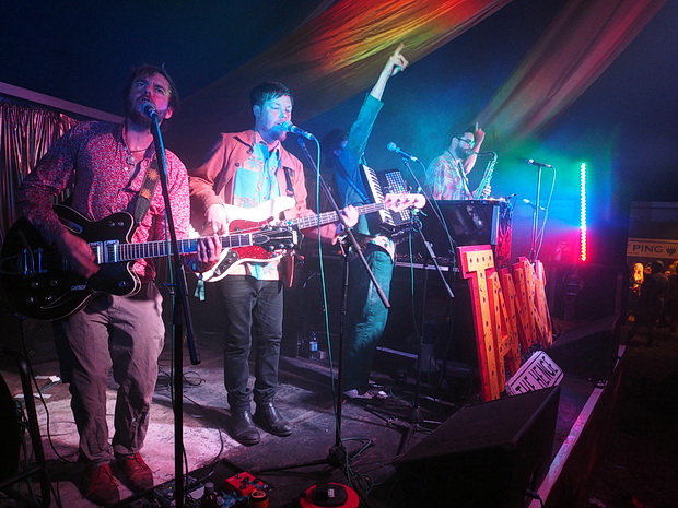 A night at the Park Hotel in Boomtown Fair, Winchester, England, August 2014