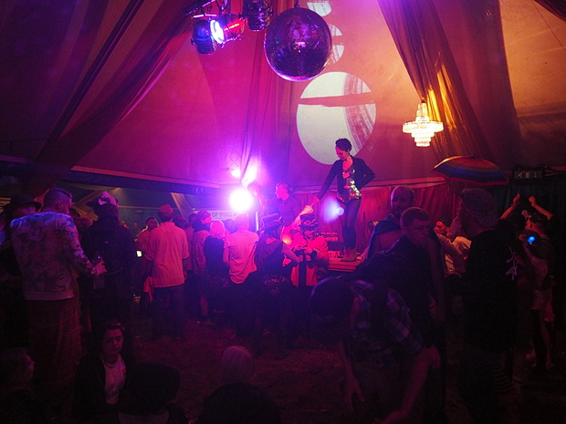 A night at the Park Hotel in Boomtown Fair, Winchester, England, August 2014