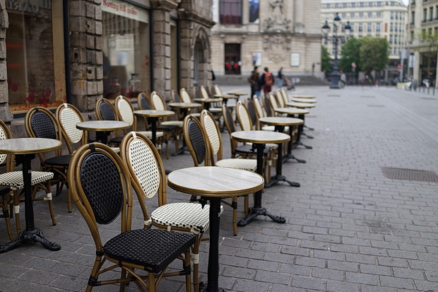 Photos of Lille, France: architecture, street scenes, empty chairs and graffiti, May 2017