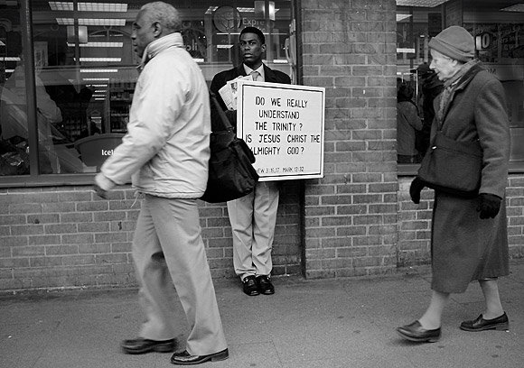 Pic of the day: Preacher asks the question, Brixton