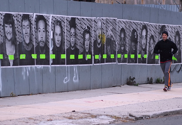 Photos of street scenes, docks and graffiti of Red Hook, Brooklyn, USA