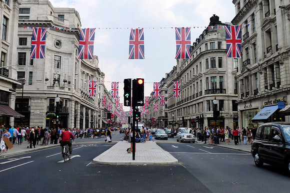 Union Jack bedecked with Union Jacks as the Royal Wedding looms closer
