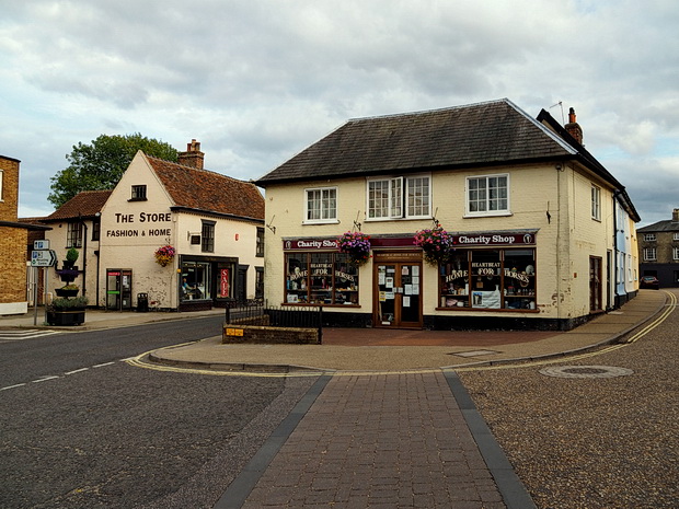 Photos of Saxmundham town centre, buildings and architecture, East Suffolk, England, August 2014