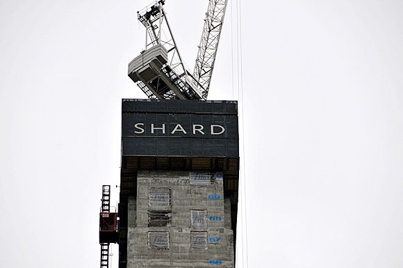 The Shard, London Bridge, nears completion