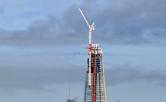 The London Shard inches closer to completion