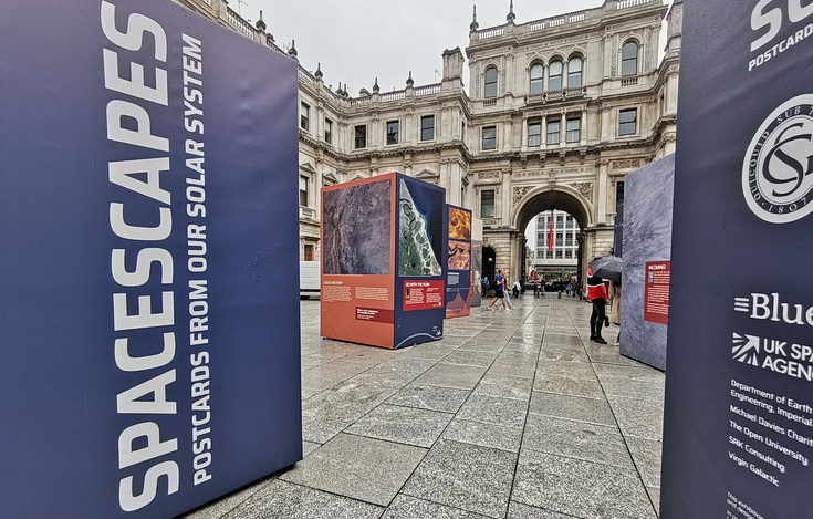 Spacescapes: postcards from our Solar System - outdoor photo exhibition in Central London