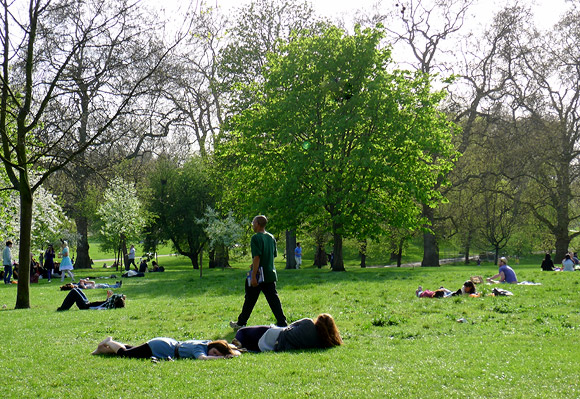 Spring has sprung in Green Park, London