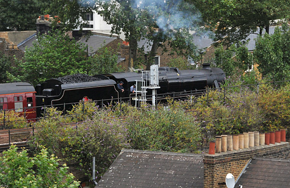 Steaming through Brixton: LMS Stanier Class 5 4-6-0 