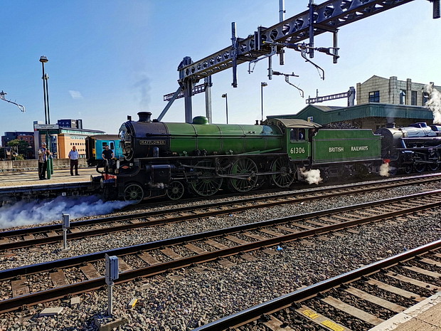 The unexpected joy of finding two steam engines at Cardiff Central station, Thurs 1st Aug 2019 