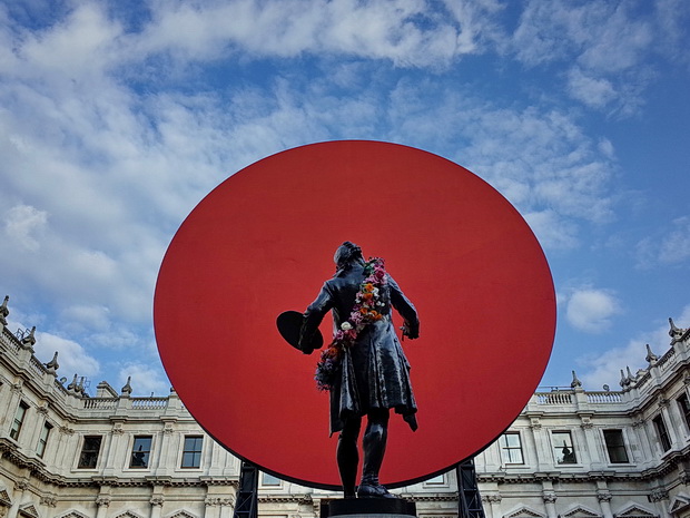Anish Kapoor's Symphony for a Beloved Daughter in the Royal Academy's Annenberg Court, London, July 2018