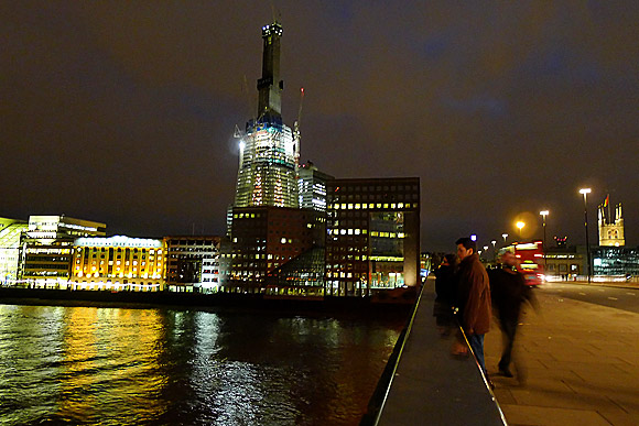 The London Shard at night, Jan 2011
