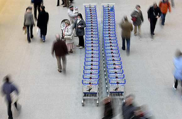 Photo of the day: trolleys, St Pancras station