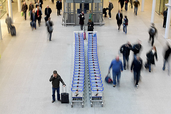 Photo of the day: trolleys, St Pancras station