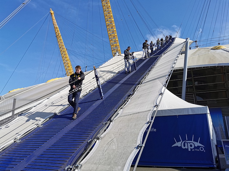 Up At The O2: a mountaineering walk across the Millennium Dome's roof