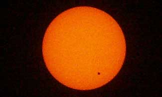 Venus passes in front of the Sun