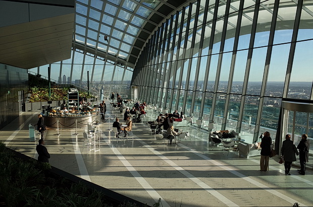 The Sky Garden at the Walkie Talkie tower, 20 Fenchurch Street, London