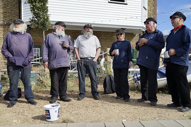 Whitstable photos: beach scenes, singing fisherman and an oyster eating competition