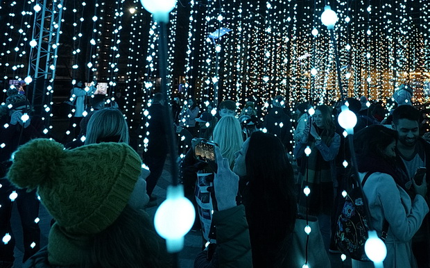 In photos: Winter Lights festival at Canary Wharf, London - Jan 2019