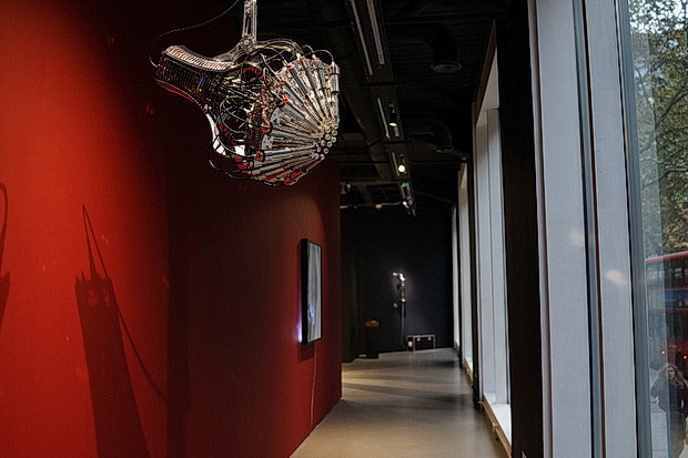 Dawns, Mine, Crystal by Yunchul Kim at the Korean Cultural Centre, London